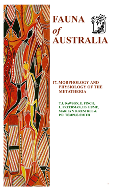 17. Morphology and Physiology of the Metatheria