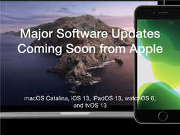 Apple Software Updates 2019