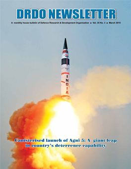 Canisterised Launch of Agni 5: a Giant Leap in Country's Deterrence Capability