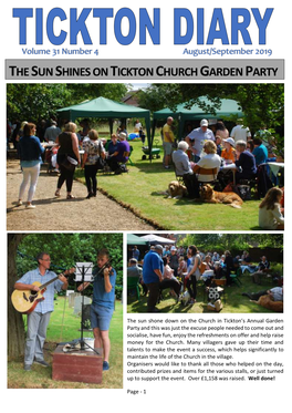The Sun Shines on Tickton Church Garden Party