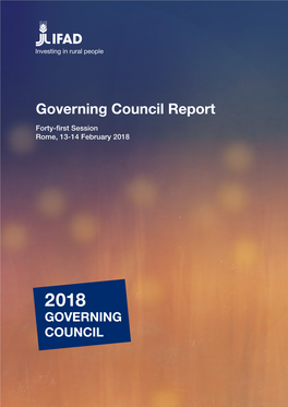 Governing Council Report