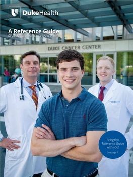 A Reference Guide to Your Care at the Duke Cancer Institute