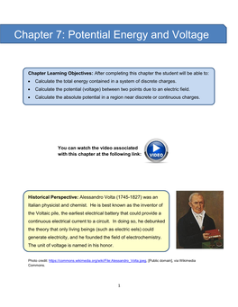 Chapter 7: Potential Energy and Voltage