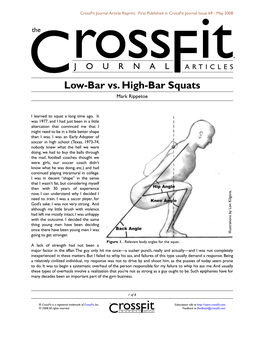 Low-Bar Vs. High-Bar Squats Mark Rippetoe