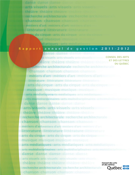 Rapport Annuel De Gestion 2011-2012