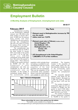 Employment Bulletin EB03/17