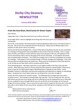 Derby City Deanery NEWSLETTER