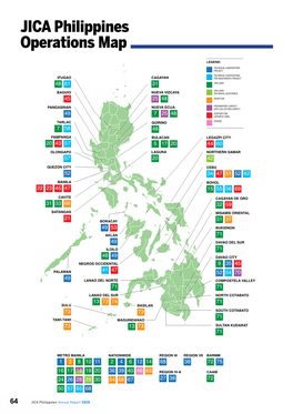 JICA Philippines Operations Map