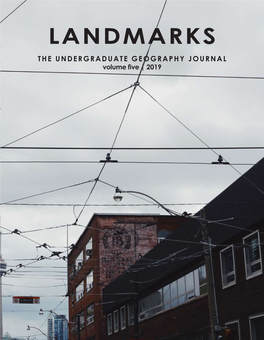 Landmarks the Undergraduate Geography Journal Geography the Undergraduate