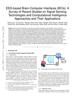 EEG-Based Brain-Computer Interfaces (Bcis): a Survey of Recent Studies on Signal Sensing Technologies and Computational Intelligence Approaches and Their Applications