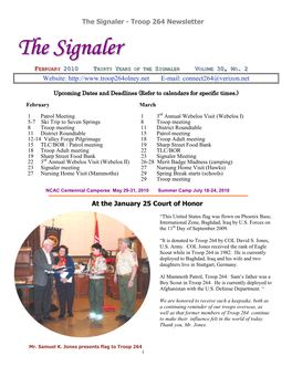 The Signaler - Troop 264 Newsletter