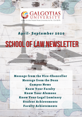 School of Law Newsletter
