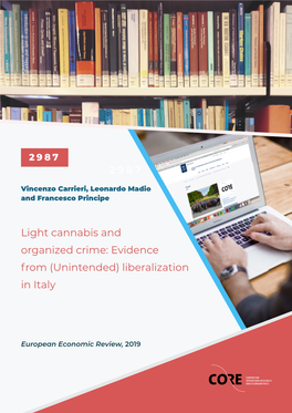 Light Cannabis and Organized Crime: Evidence from (Unintended) Liberalization in Italy