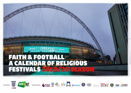 Faith & Football a Calendar of Religious Festivals 2019