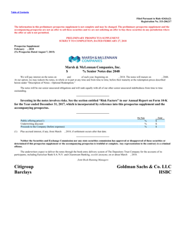 Citigroup Goldman Sachs & Co. LLC Barclays HSBC