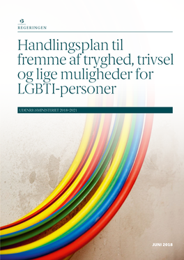 Handlingsplan Til Fremme Af Tryghed, Trivsel Og Lige Muligheder for LGBTI-Personer