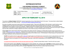 Outreach Notice