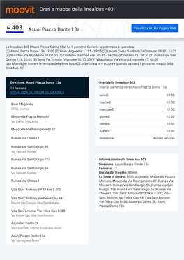 Orari E Percorsi Della Linea Bus