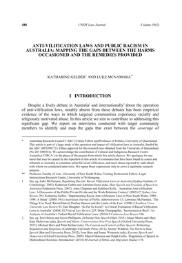 Anti-Vilification Laws and Public Racism in Australia: Mapping the Gaps Between the Harms Occasioned and the Remedies Provided