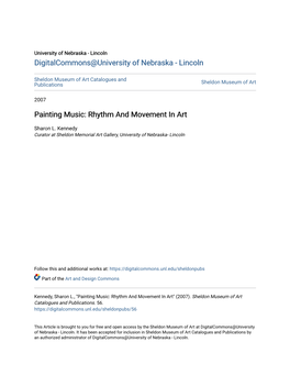 Painting Music: Rhythm and Movement in Art