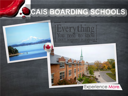 Cais Boarding Schools Cais Boarding in Canada 2012