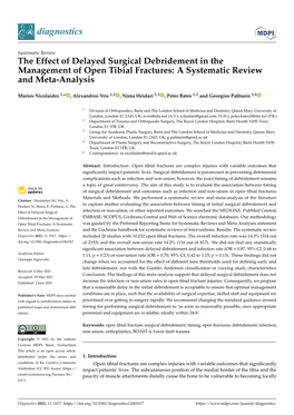 The Effect of Delayed Surgical Debridement in the Management of Open Tibial Fractures: a Systematic Review and Meta-Analysis