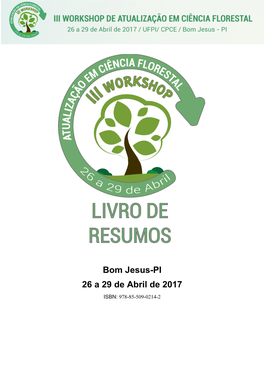 Bom Jesus-PI 26 a 29 De Abril De 2017 ISBN: 978-85-509-0214-2