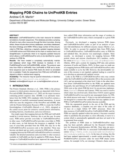 BIOINFORMATICS Pages 1–6