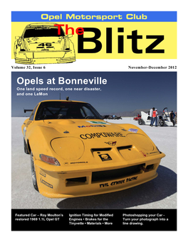 Opel Motorsport Club Newsletter