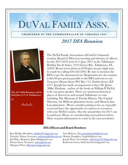 DFA Newsletter Spring 2016