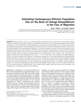 Estimating Contemporary Effective Population Size on the Basis of Linkage Disequilibrium in the Face of Migration