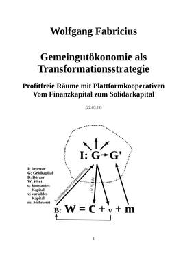 Wolfgang Fabricius Gemeingutökonomie Als Transformationsstrategie