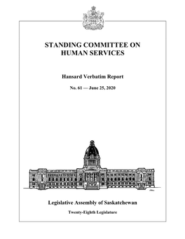 June 25, 2020 Human Services Committee 1079 Evolving Situation That Has Been Non-Static, So to Speak