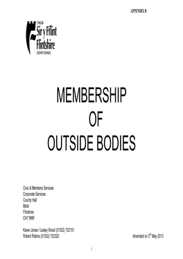 Membership of Outside Bodies