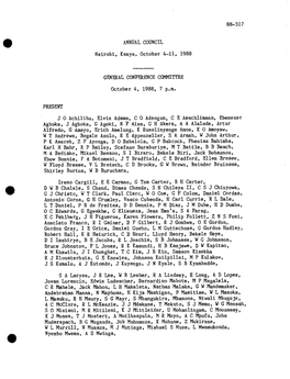 88-317 ANNUAL COUNCIL Nairobi, Kenya, October 4-11, 1988