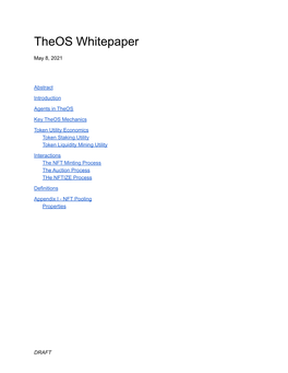 Theos Whitepaper May 8, 2021