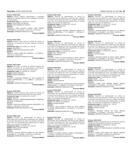 DIÁRIO OFICIAL Nº 33172 23 Terça-Feira, 19 DE JULHO DE 2016