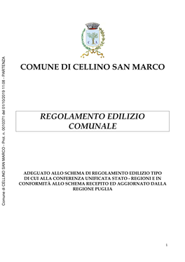 Comune Di Cellino San Marco Regolamento Edilizio