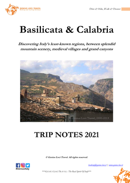 Basilicata & Calabria