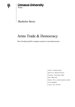 Arms Trade & Democracy