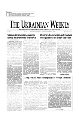 The Ukrainian Weekly 1996, No.47