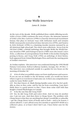 Gene Wolfe Interview [James B. Jordan, 1992]