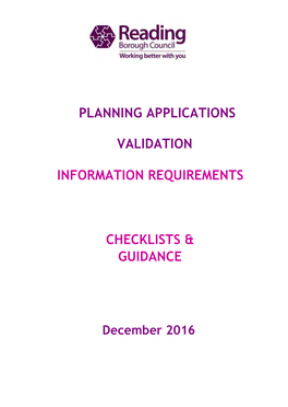 Planning Application Validation Checklist