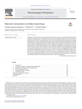 Molecular Mechanisms of Cereblon-Based Drugs