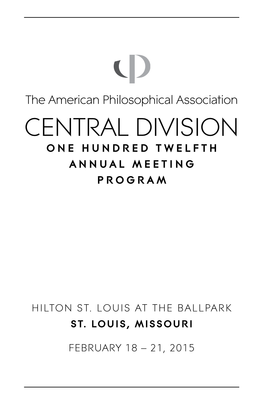 2015 Central Division Meeting Program