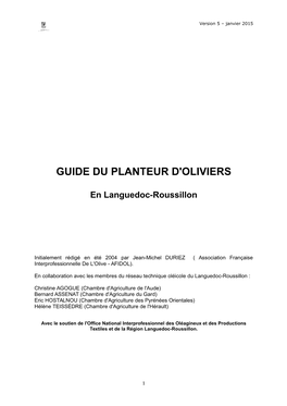 Guide Du Planteur D'oliviers