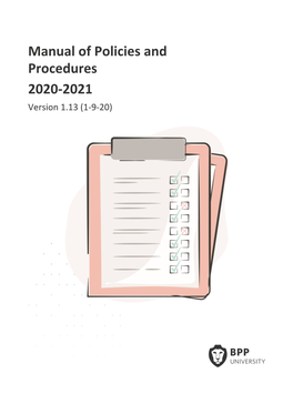 Manual of Policies and Procedures 2020-2021