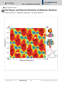 The Physics and Physical Chemistry of Molecular Machines R