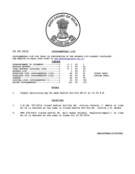 Notes Registrar(Listing)