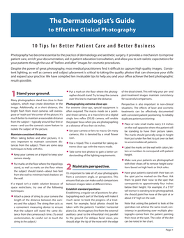 10 Tips for Better Patient Care and Better Business